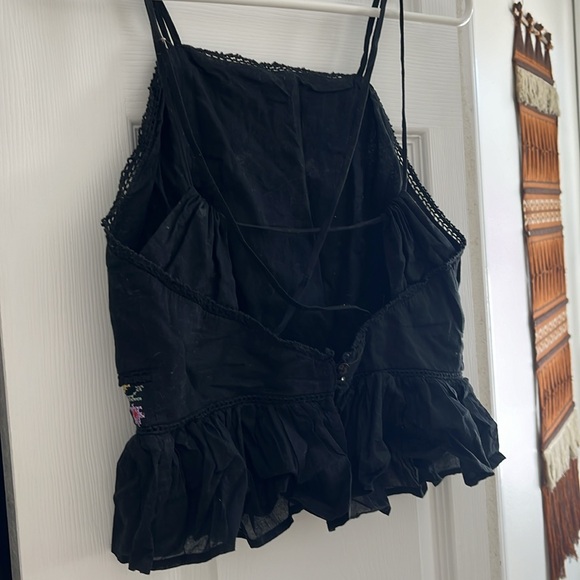 Topshop Embroidered Apron Tank - Picture 3 of 4